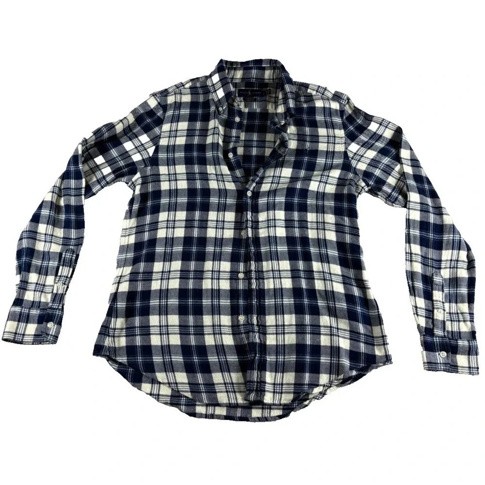 Polo Ralph Lauren Classic Fit Shirt Mens Large Multi Plaid Flannel Casual Wear